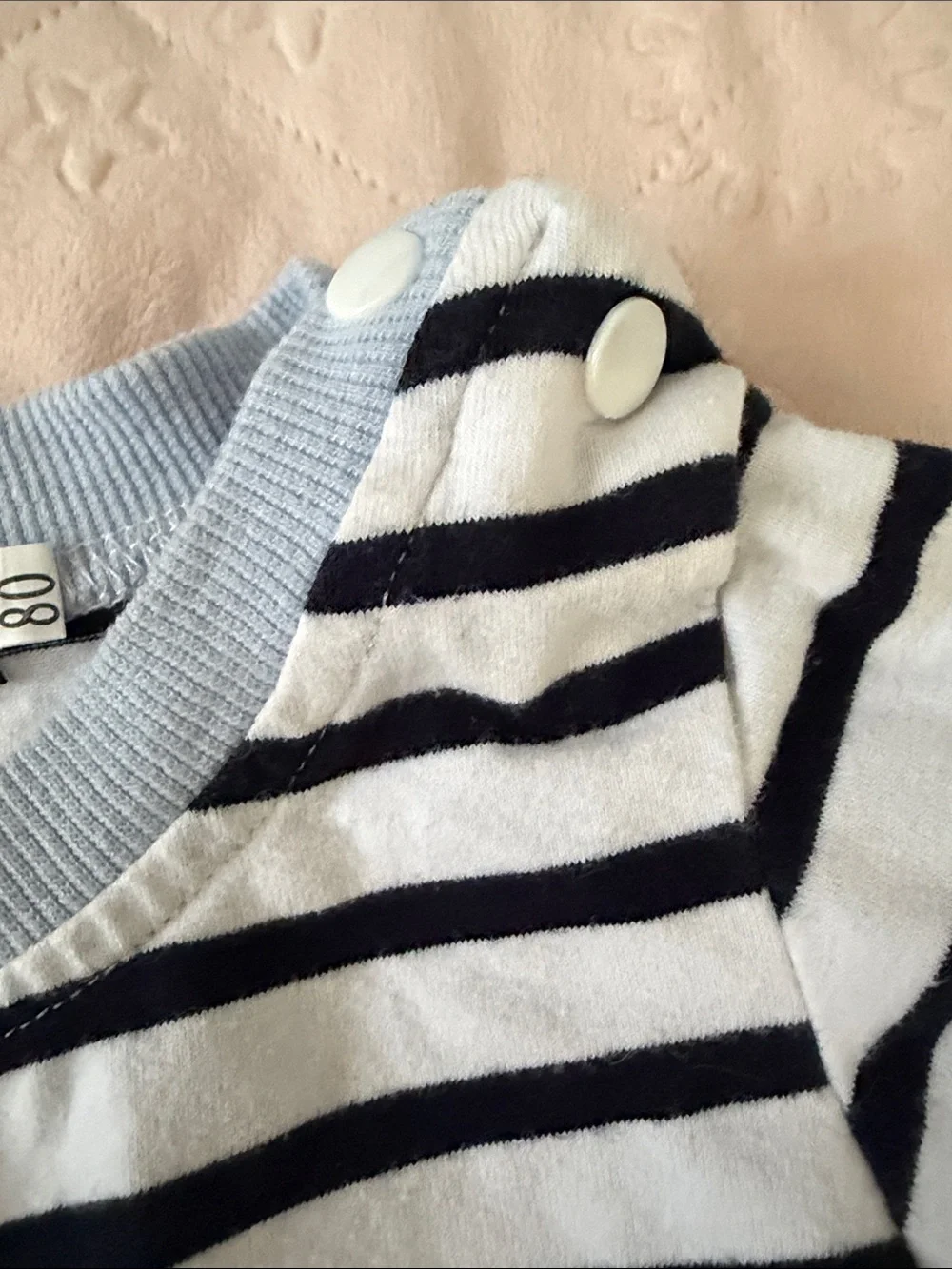 Unknown Brand Blue Graphic Baby One-Piece Bodysuit